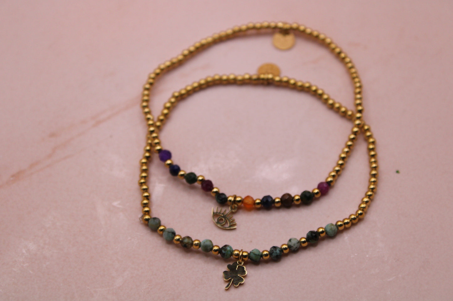 Set deux bracelets élastique