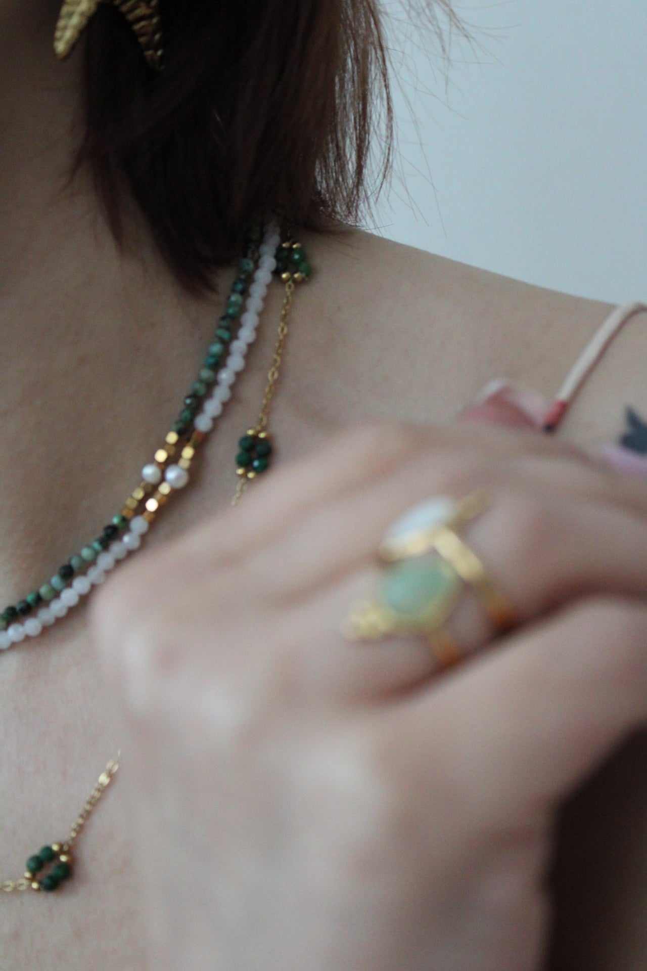 Collier pierres naturelles Roxane