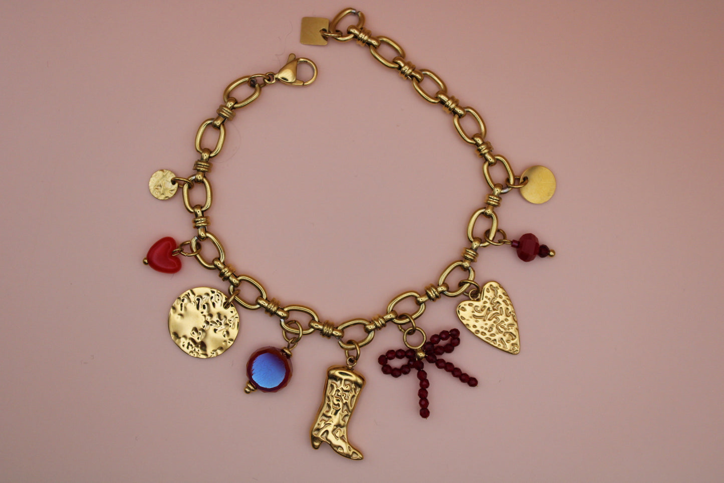 Bracelet charm’s rouge