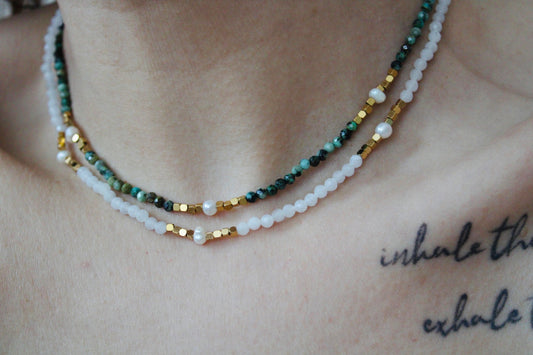 Collier pierres naturelles Roxane