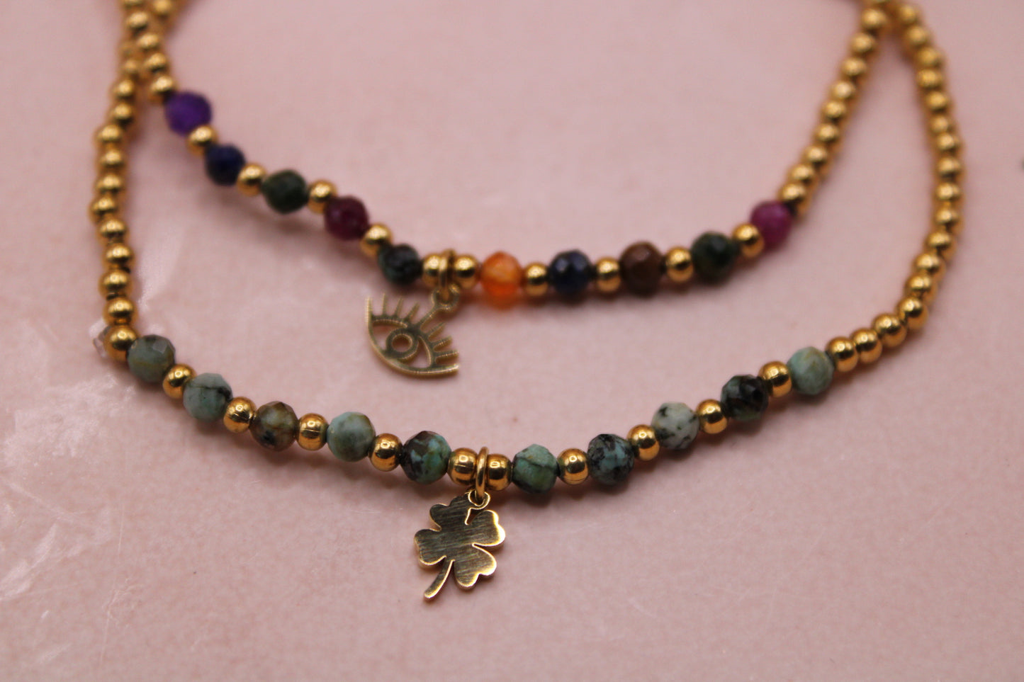 Set deux bracelets élastique
