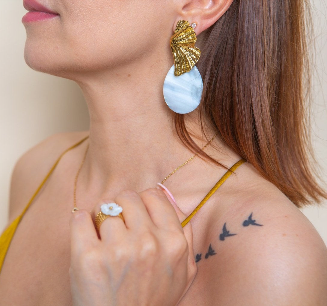 Boucles d’oreilles Ginkgo
