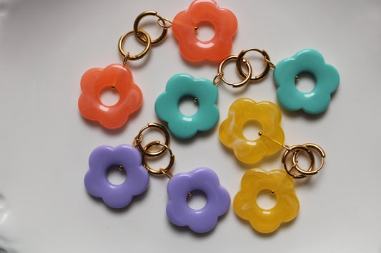 Mini créoles Fleur