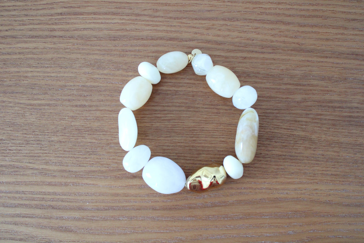 Bracelet Liv – Perles Acryliques sur Élastique