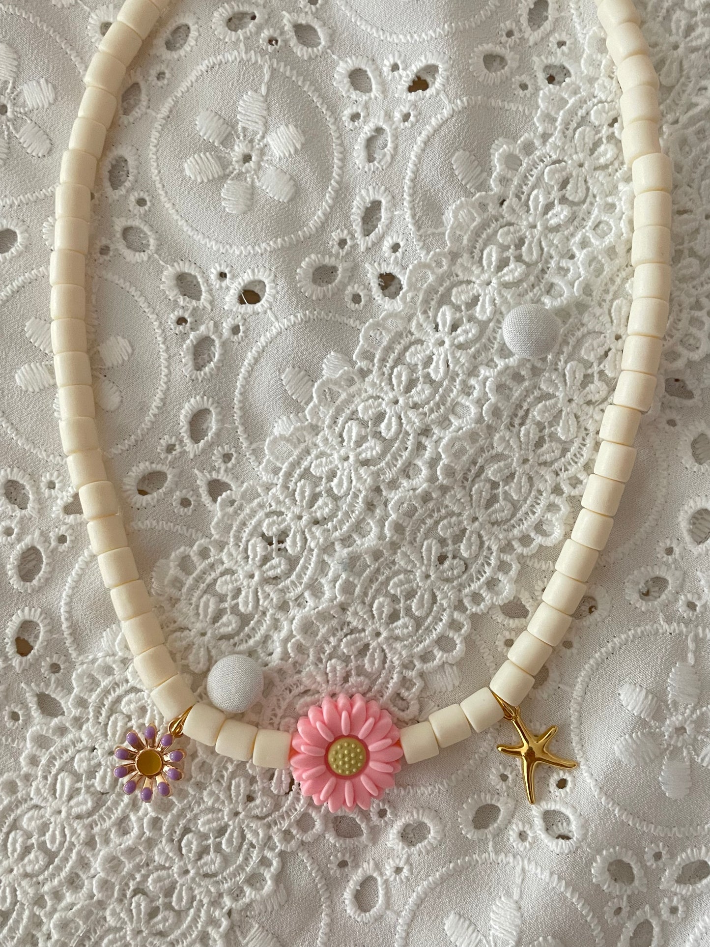 Collier polymère et charm’s