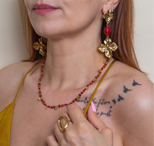 Collier Oana cornaline