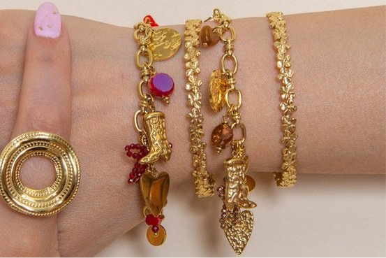Bracelet charm’s marron