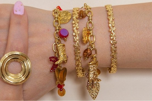 Bracelet charm’s marron