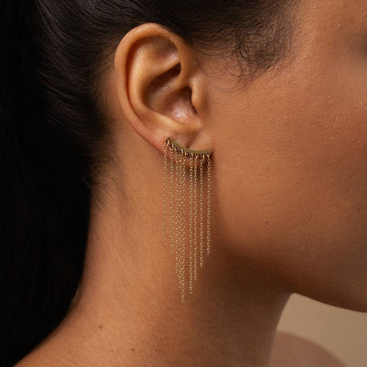 Boucles puces Aselya - 9 chaînes pendantes