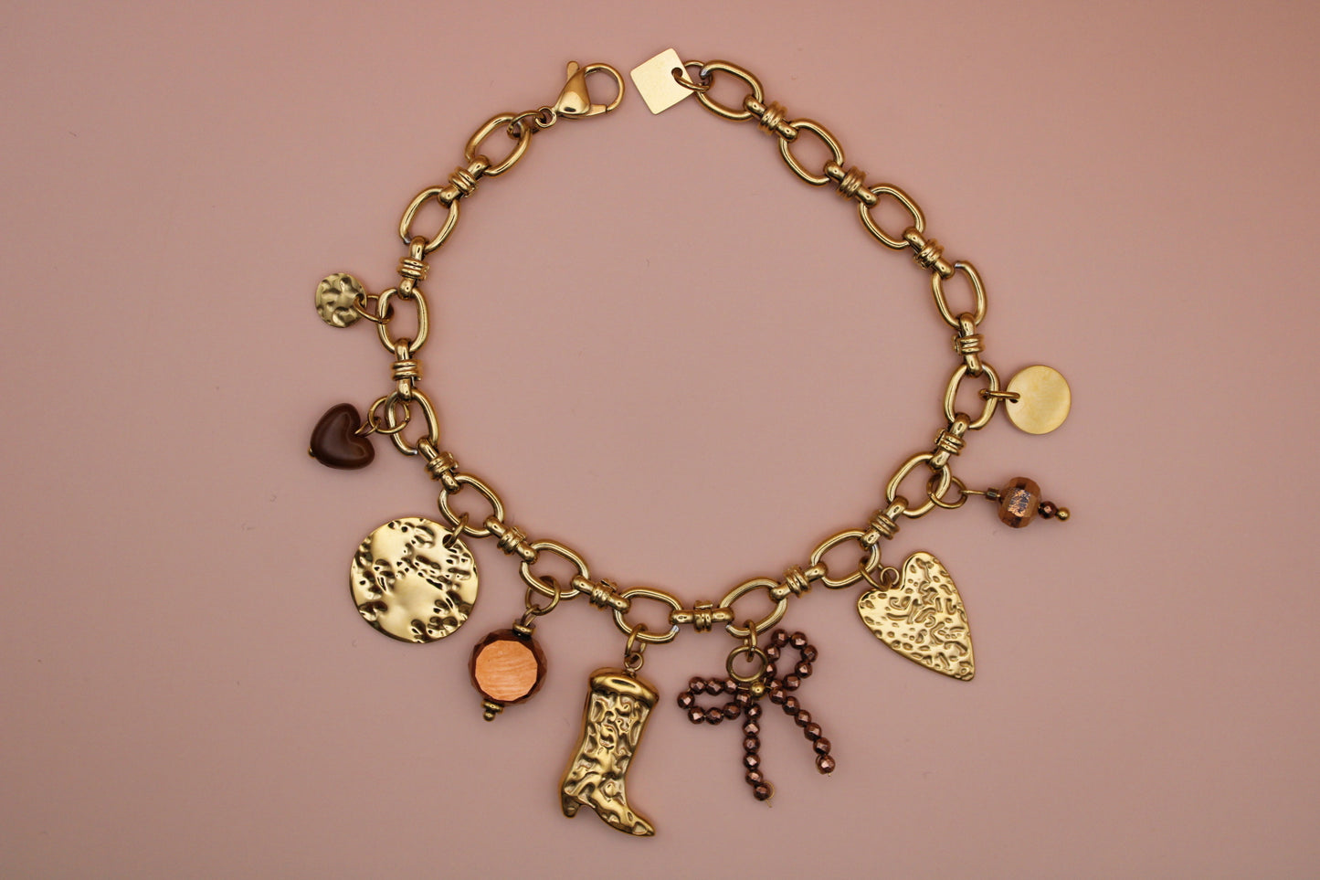 Bracelet charm’s marron