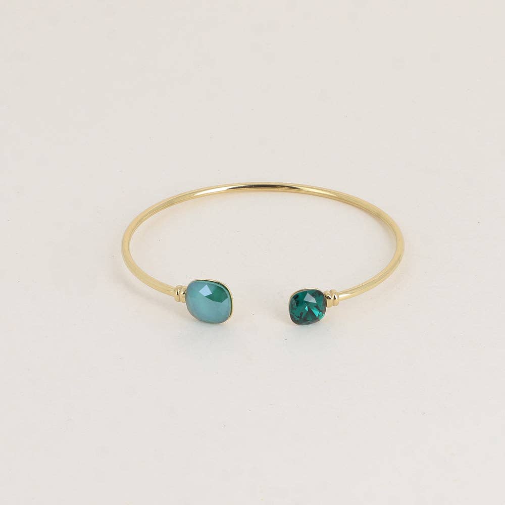 Jonc - orné de cristaux Swarovski® 10mm et 8 mm