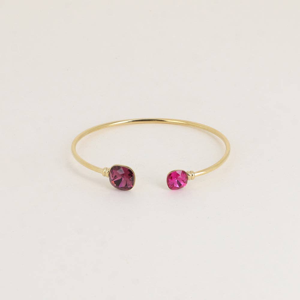 Jonc - orné de cristaux Swarovski® 10mm et 8 mm