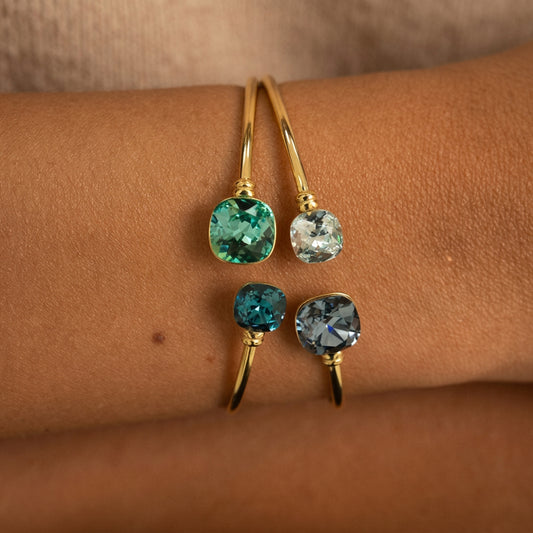 Jonc - orné de cristaux Swarovski® 10mm et 8 mm